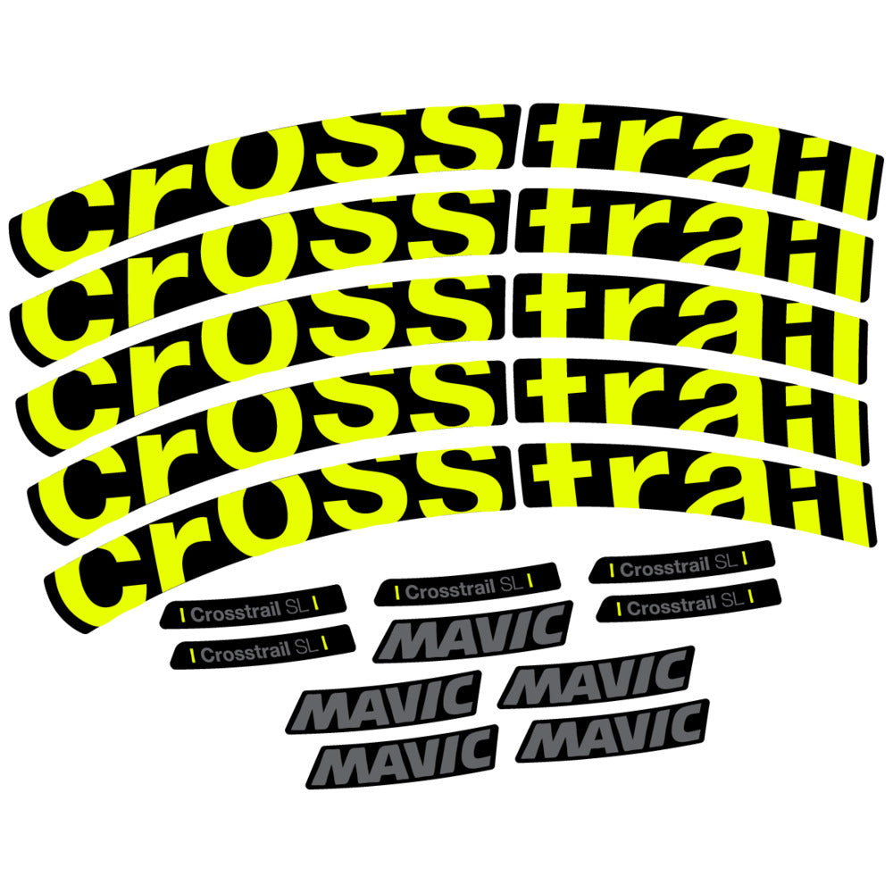 Stickers Compatible Decal Mavic Crosstrail SL 2025 compatibles - Autocollants roue vélo VTT
