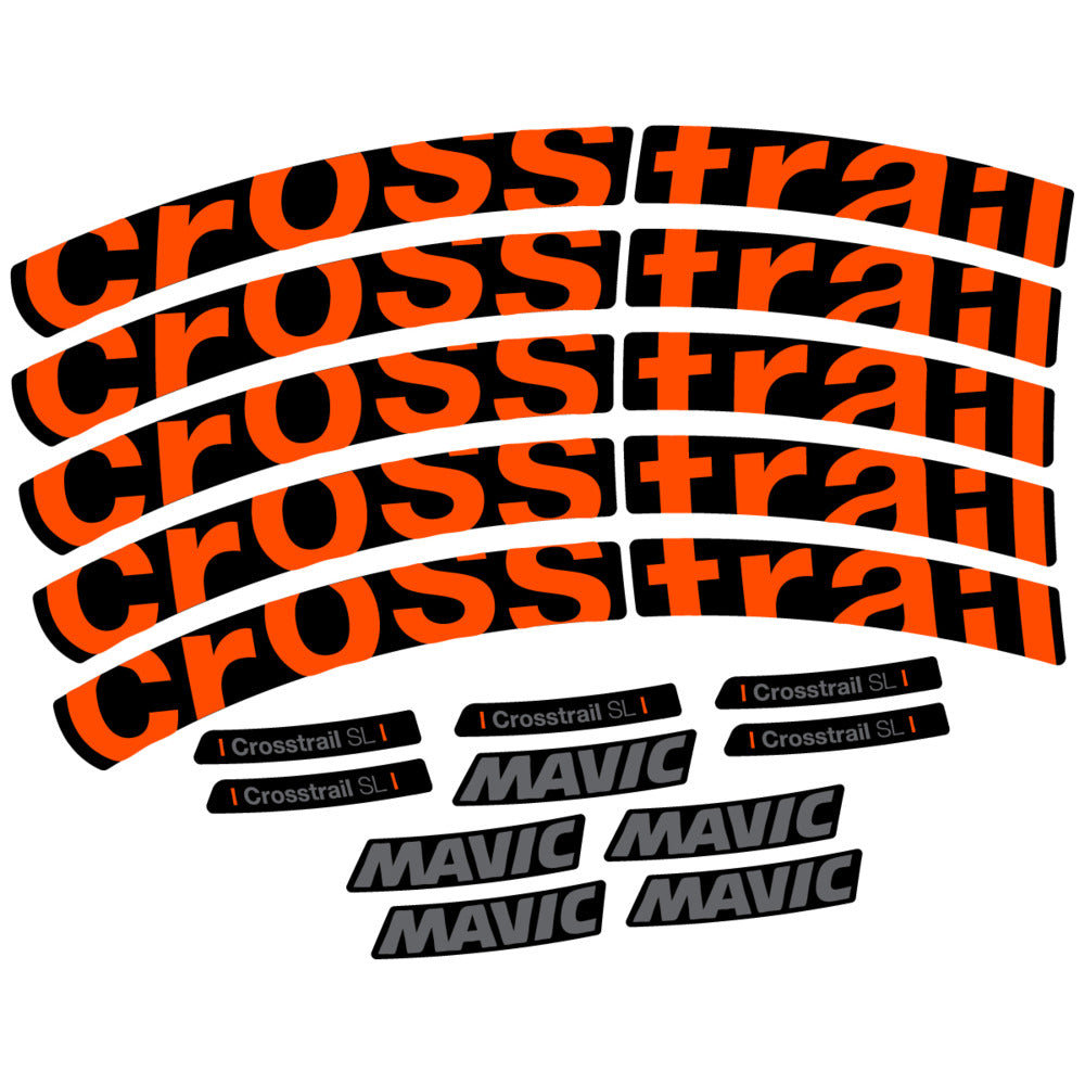 Stickers Compatible Decal Mavic Crosstrail SL 2025 compatibles - Autocollants roue vélo VTT