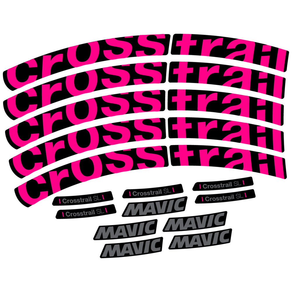 Stickers Compatible Decal Mavic Crosstrail SL 2025 compatibles - Autocollants roue vélo VTT