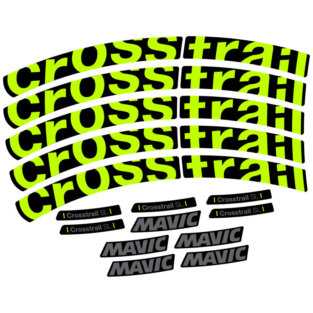Stickers Compatible Decal Mavic Crosstrail SL 2025 compatibles - Autocollants roue vélo VTT