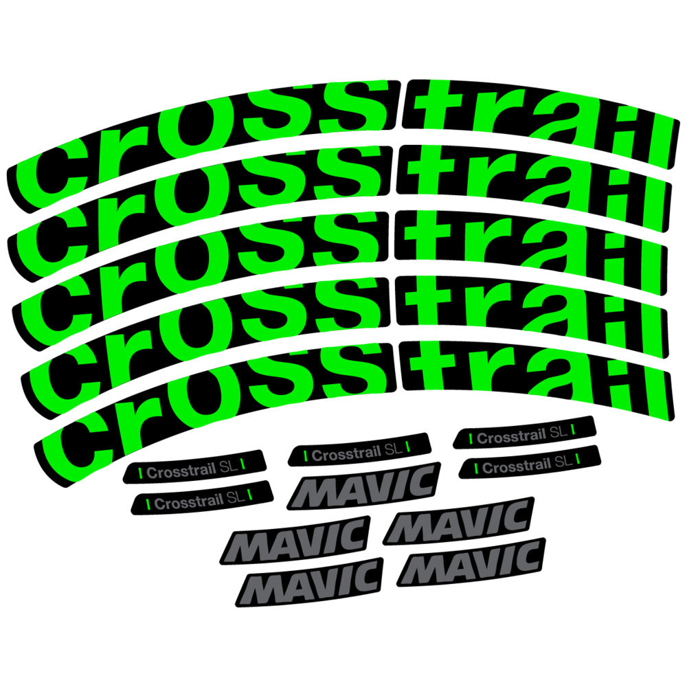 Stickers Compatible Decal Mavic Crosstrail SL 2025 compatibles - Autocollants roue vélo VTT