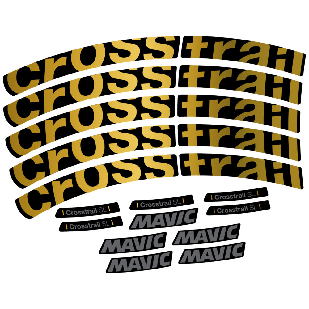 Stickers Compatible Decal Mavic Crosstrail SL 2025 compatibles - Autocollants roue vélo VTT
