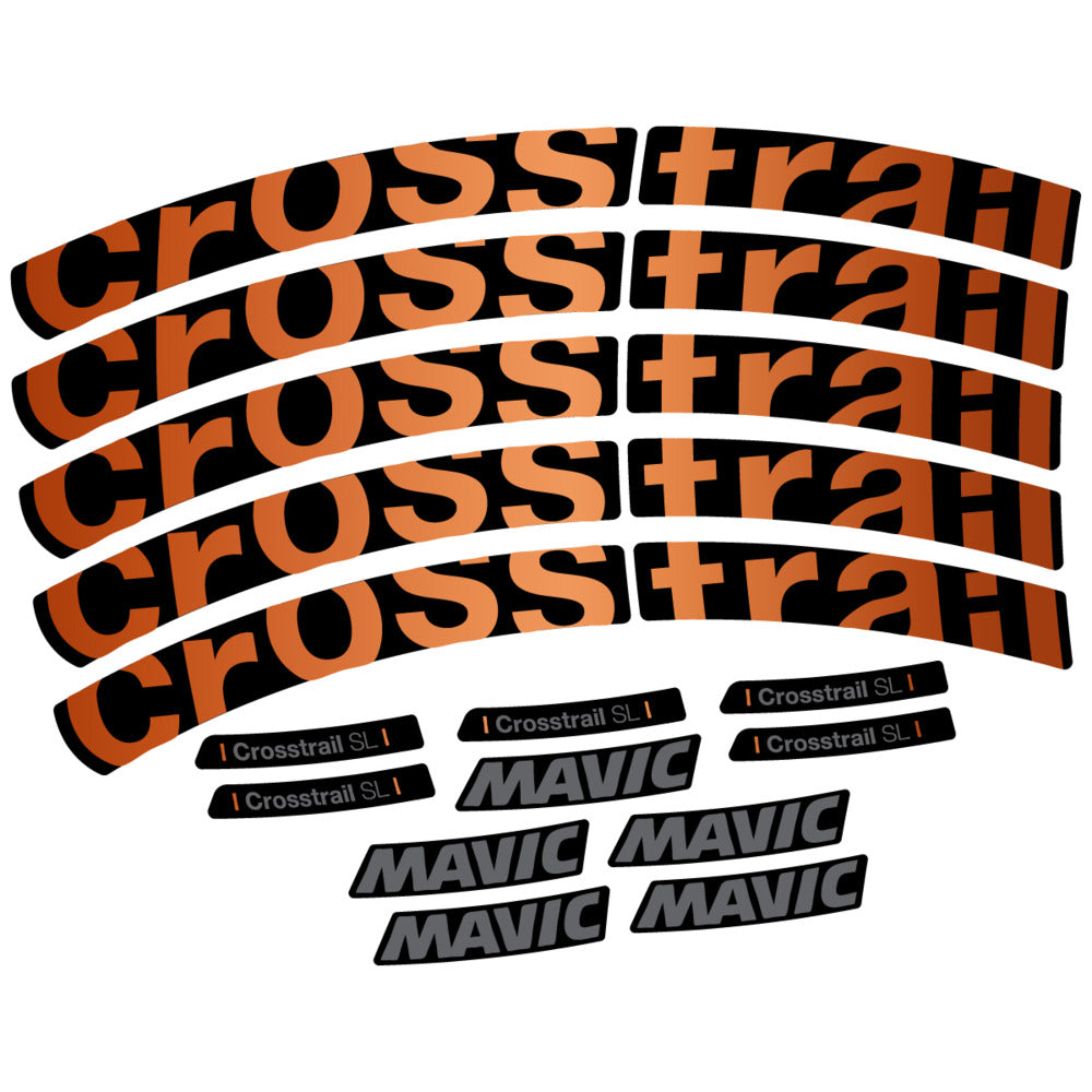 Stickers Compatible Decal Mavic Crosstrail SL 2025 compatibles - Autocollants roue vélo VTT