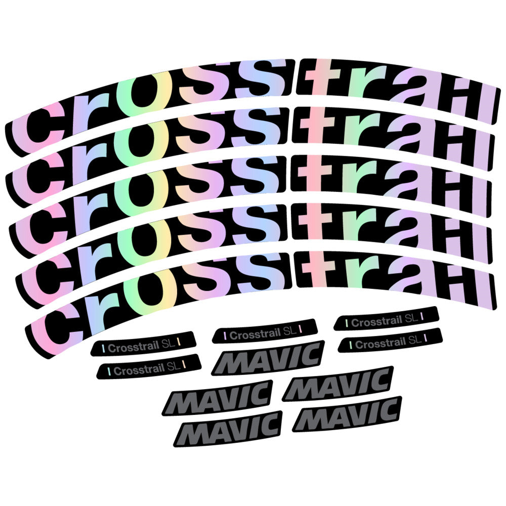 Stickers Compatible Decal Mavic Crosstrail SL 2025 compatibles - Autocollants roue vélo VTT