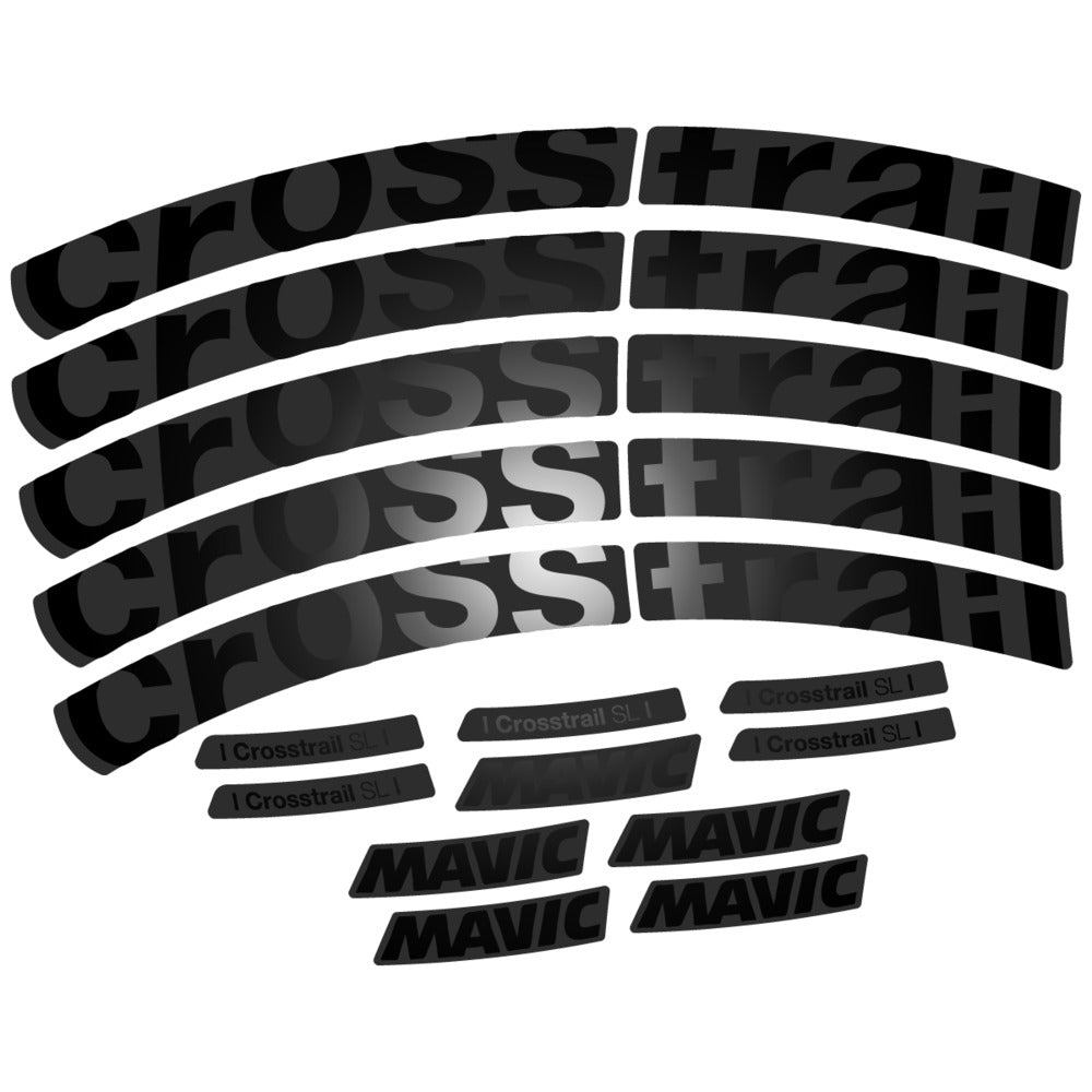 Stickers Compatible Decal Mavic Crosstrail SL 2025 compatibles - Autocollants roue vélo VTT