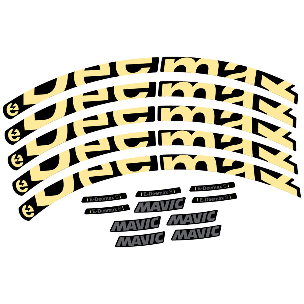 Stickers Compatible Decal Mavic E-Deemax S 2025 compatibles - Autocollants roue vélo VTT