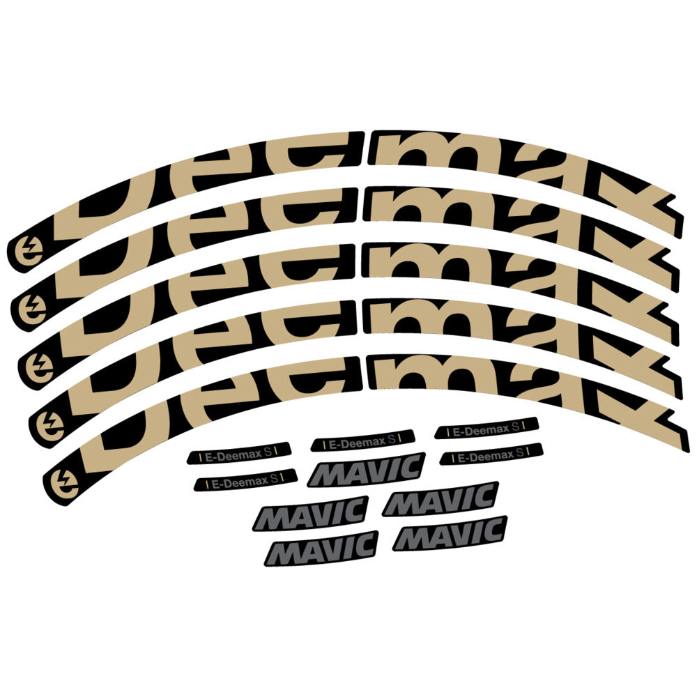 Stickers Compatible Decal Mavic E-Deemax S 2025 compatibles - Autocollants roue vélo VTT