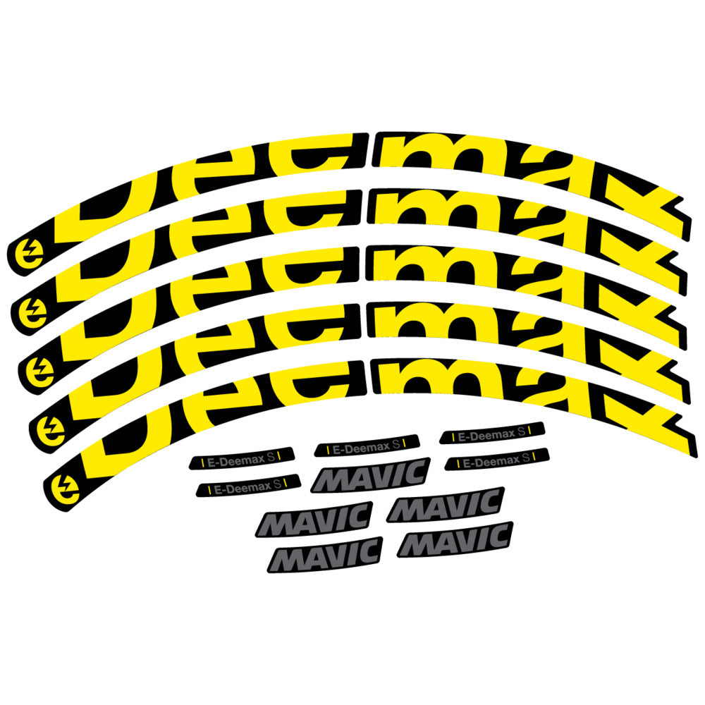 Stickers Compatible Decal Mavic E-Deemax S 2025 compatibles - Autocollants roue vélo VTT
