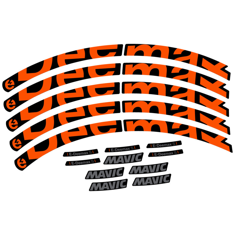 Stickers Compatible Decal Mavic E-Deemax S 2025 compatibles - Autocollants roue vélo VTT