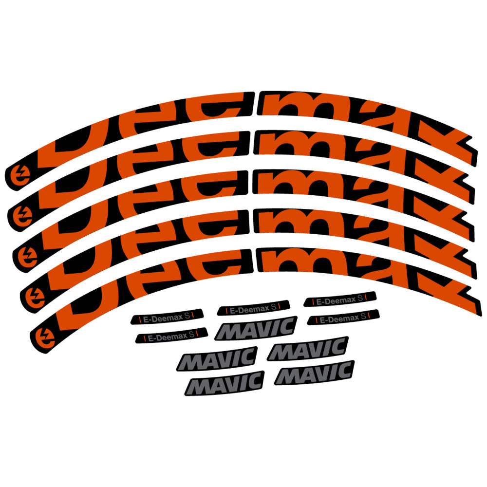 Stickers Compatible Decal Mavic E-Deemax S 2025 compatibles - Autocollants roue vélo VTT
