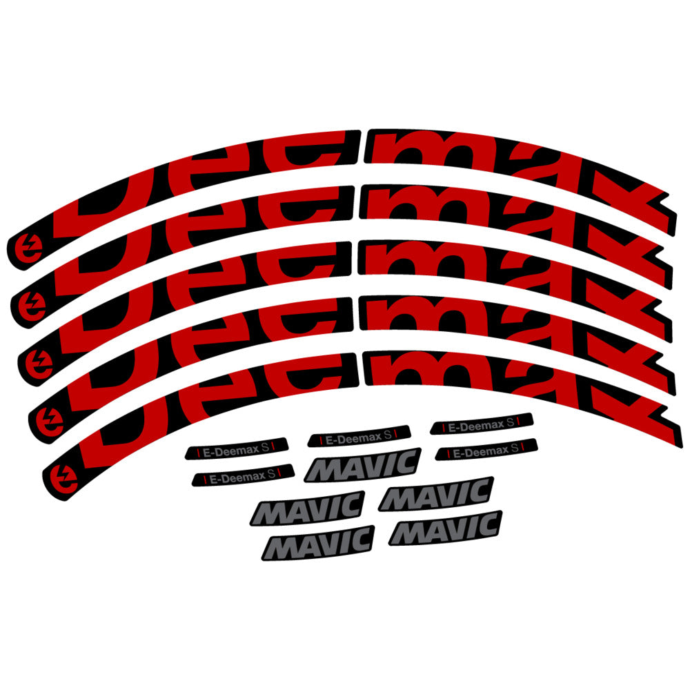 Stickers Compatible Decal Mavic E-Deemax S 2025 compatibles - Autocollants roue vélo VTT