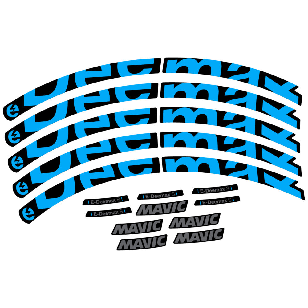 Stickers Compatible Decal Mavic E-Deemax S 2025 compatibles - Autocollants roue vélo VTT