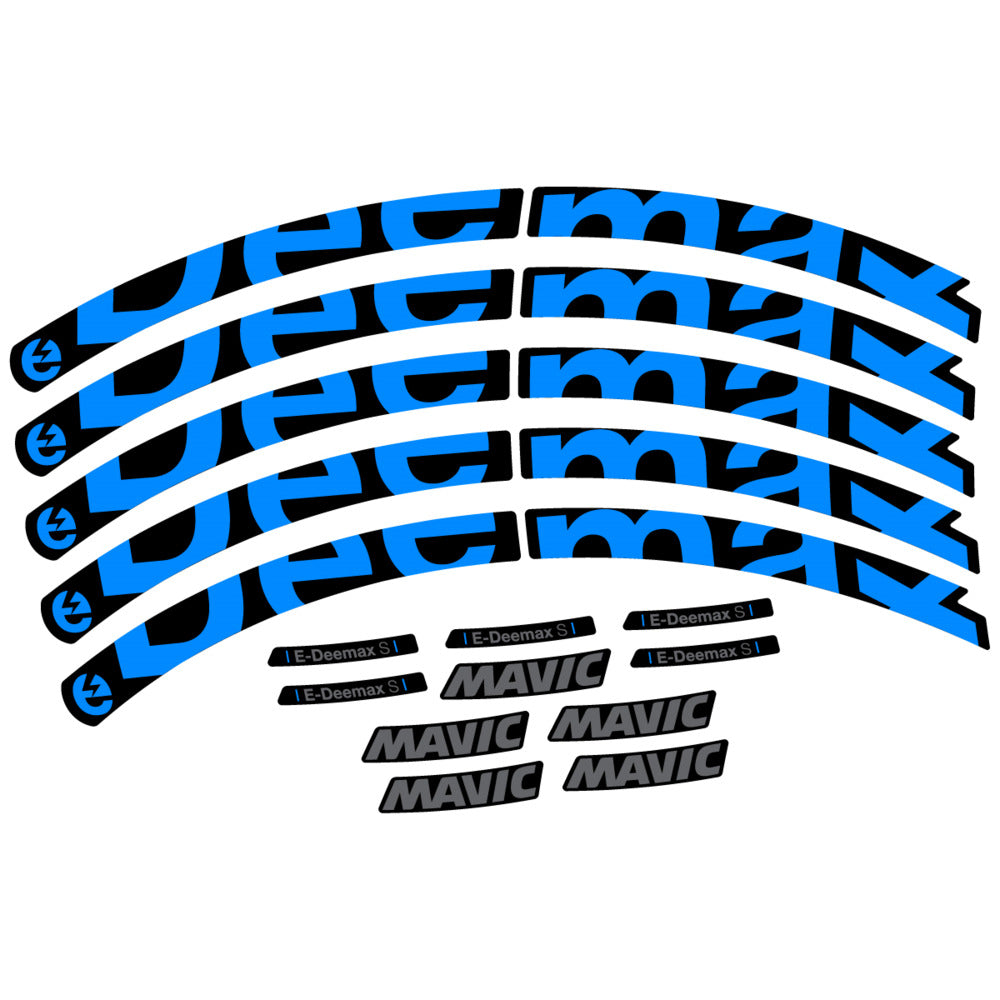 Stickers Compatible Decal Mavic E-Deemax S 2025 compatibles - Autocollants roue vélo VTT