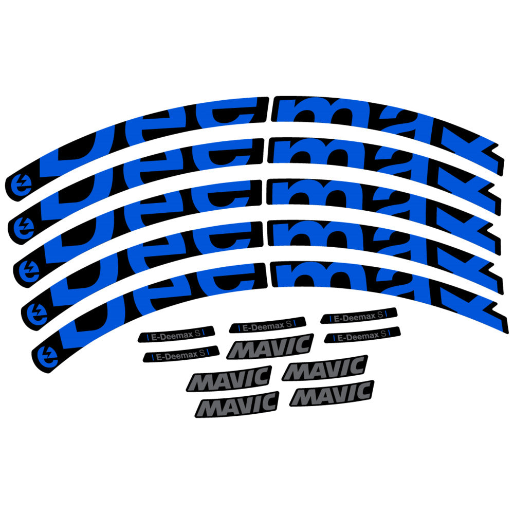 Stickers Compatible Decal Mavic E-Deemax S 2025 compatibles - Autocollants roue vélo VTT