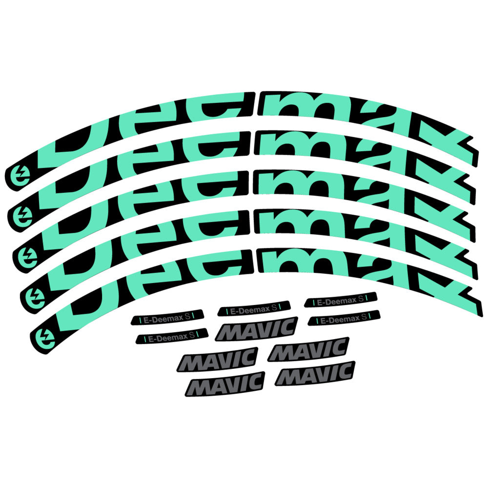 Stickers Compatible Decal Mavic E-Deemax S 2025 compatibles - Autocollants roue vélo VTT
