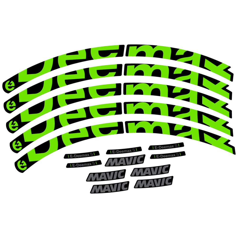 Stickers Compatible Decal Mavic E-Deemax S 2025 compatibles - Autocollants roue vélo VTT
