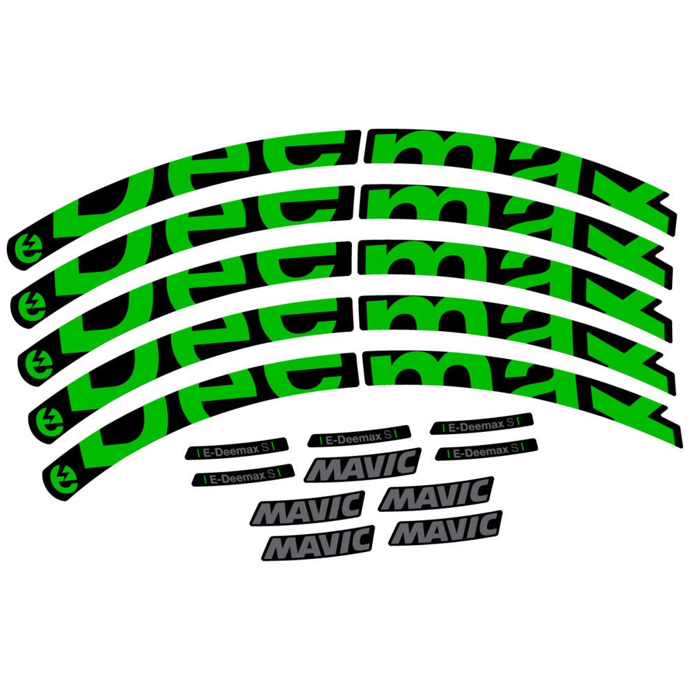 Stickers Compatible Decal Mavic E-Deemax S 2025 compatibles - Autocollants roue vélo VTT