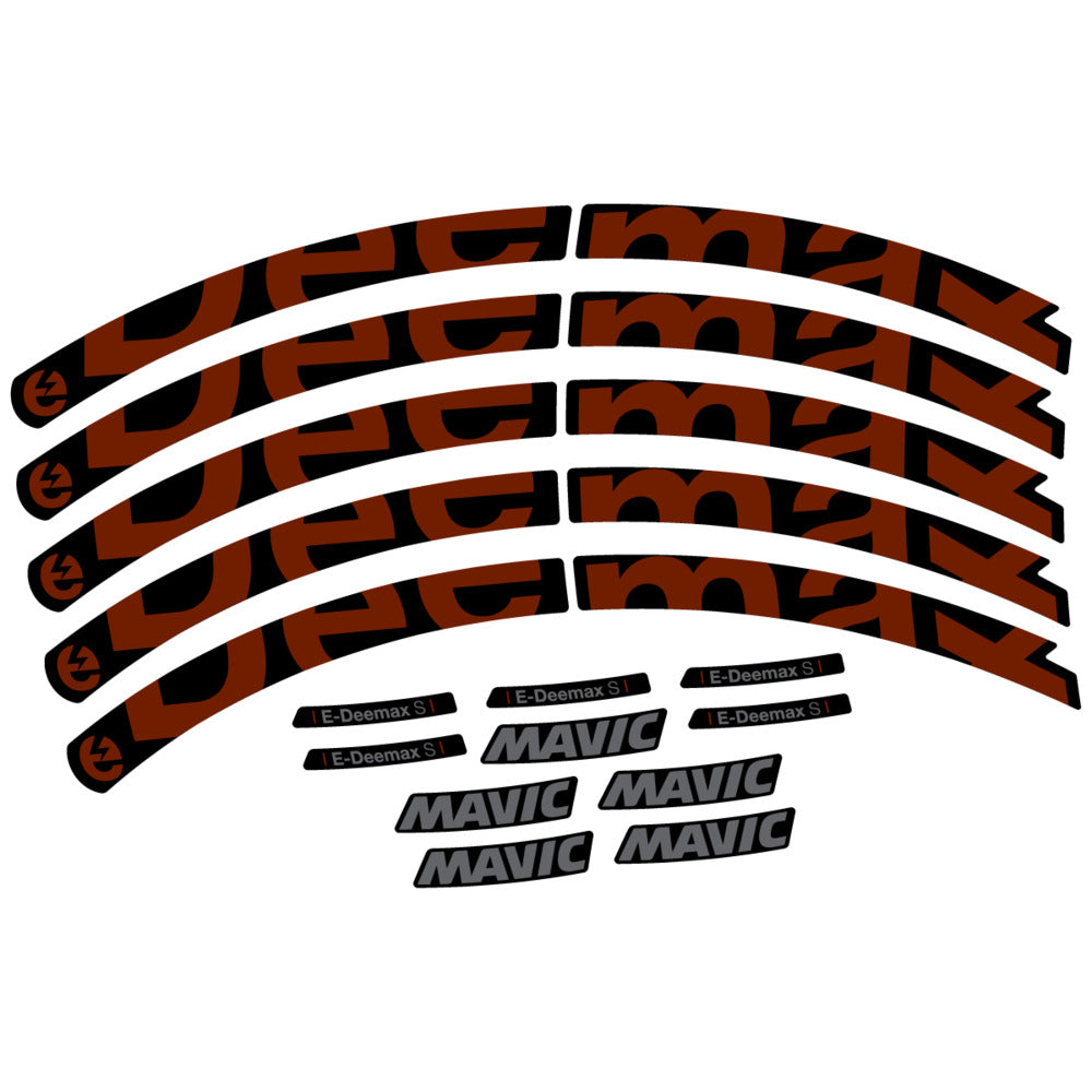 Stickers Compatible Decal Mavic E-Deemax S 2025 compatibles - Autocollants roue vélo VTT