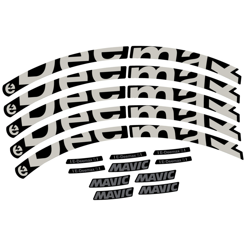 Stickers Compatible Decal Mavic E-Deemax S 2025 compatibles - Autocollants roue vélo VTT