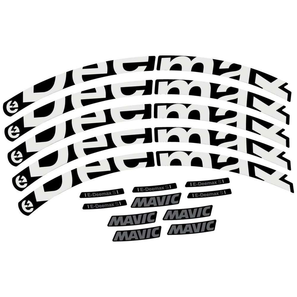 Stickers Compatible Decal Mavic E-Deemax S 2025 compatibles - Autocollants roue vélo VTT
