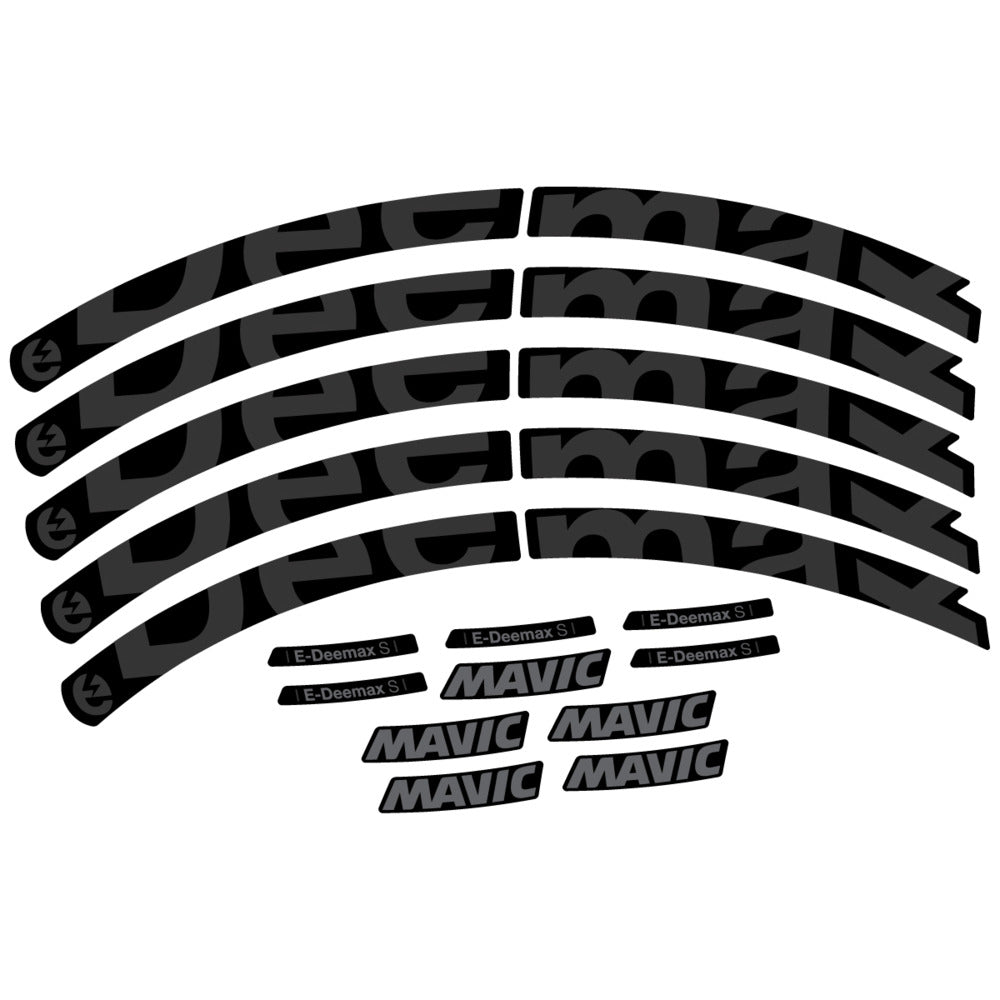 Stickers Compatible Decal Mavic E-Deemax S 2025 compatibles - Autocollants roue vélo VTT