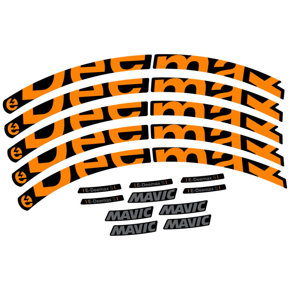 Stickers Compatible Decal Mavic E-Deemax S 2025 compatibles - Autocollants roue vélo VTT