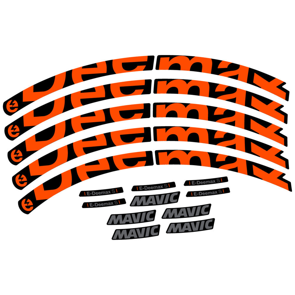 Stickers Compatible Decal Mavic E-Deemax S 2025 compatibles - Autocollants roue vélo VTT