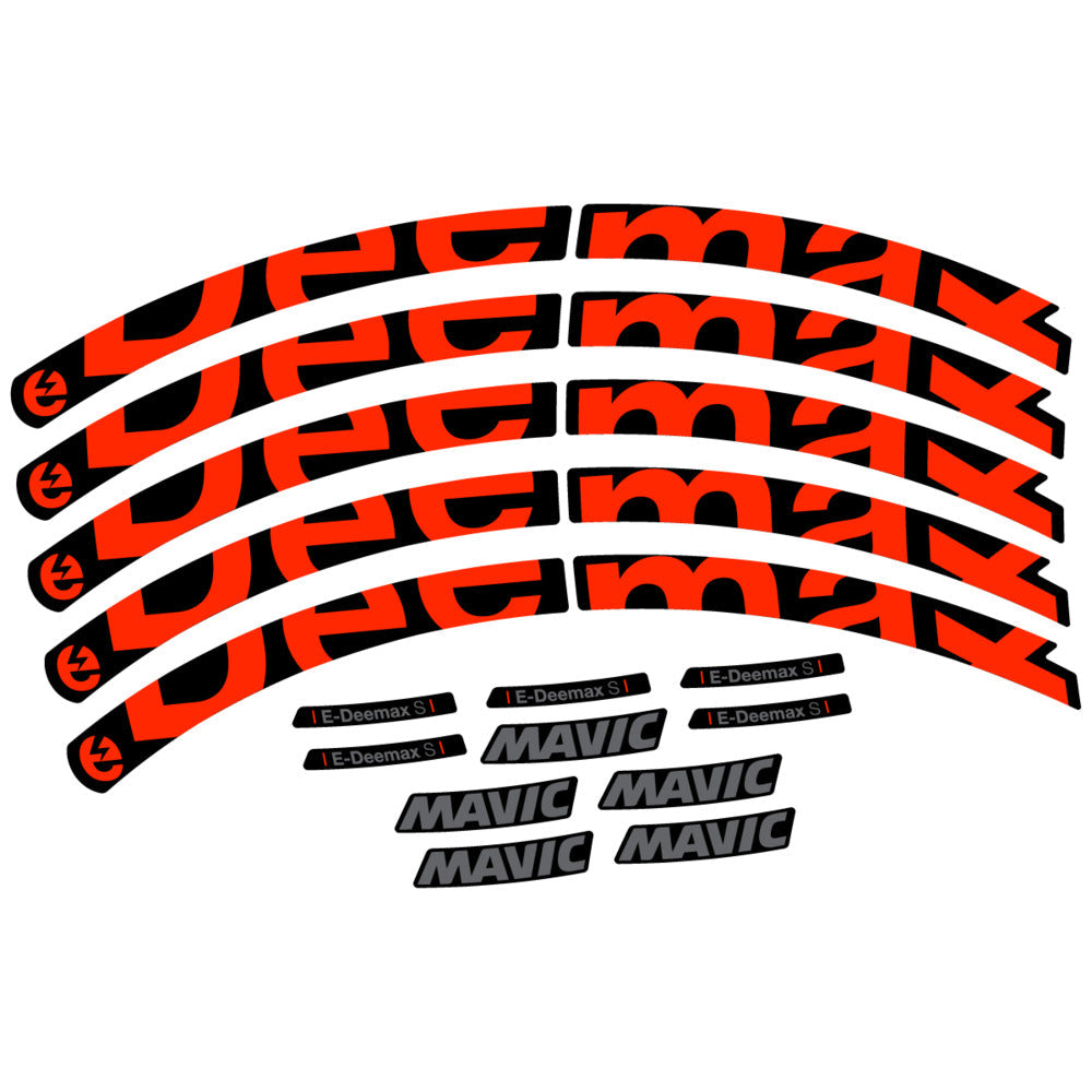 Stickers Compatible Decal Mavic E-Deemax S 2025 compatibles - Autocollants roue vélo VTT