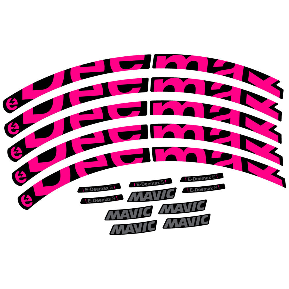 Stickers Compatible Decal Mavic E-Deemax S 2025 compatibles - Autocollants roue vélo VTT