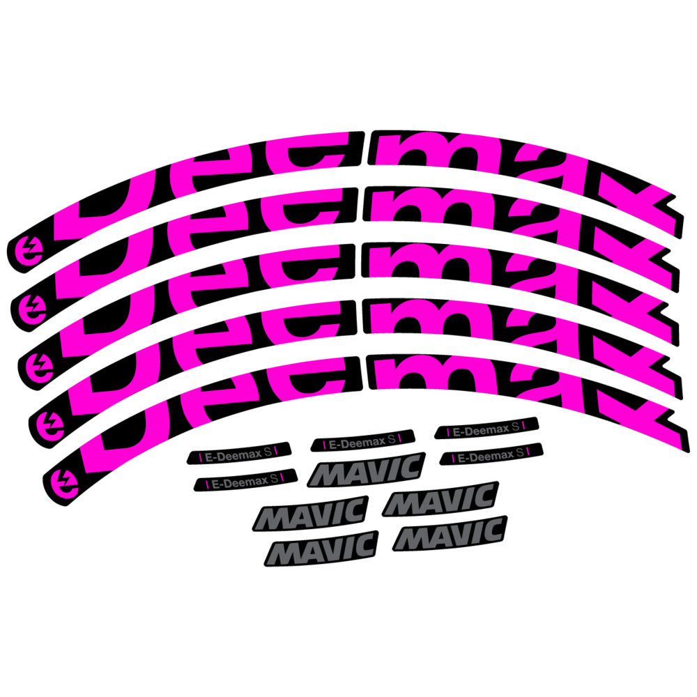 Stickers Compatible Decal Mavic E-Deemax S 2025 compatibles - Autocollants roue vélo VTT