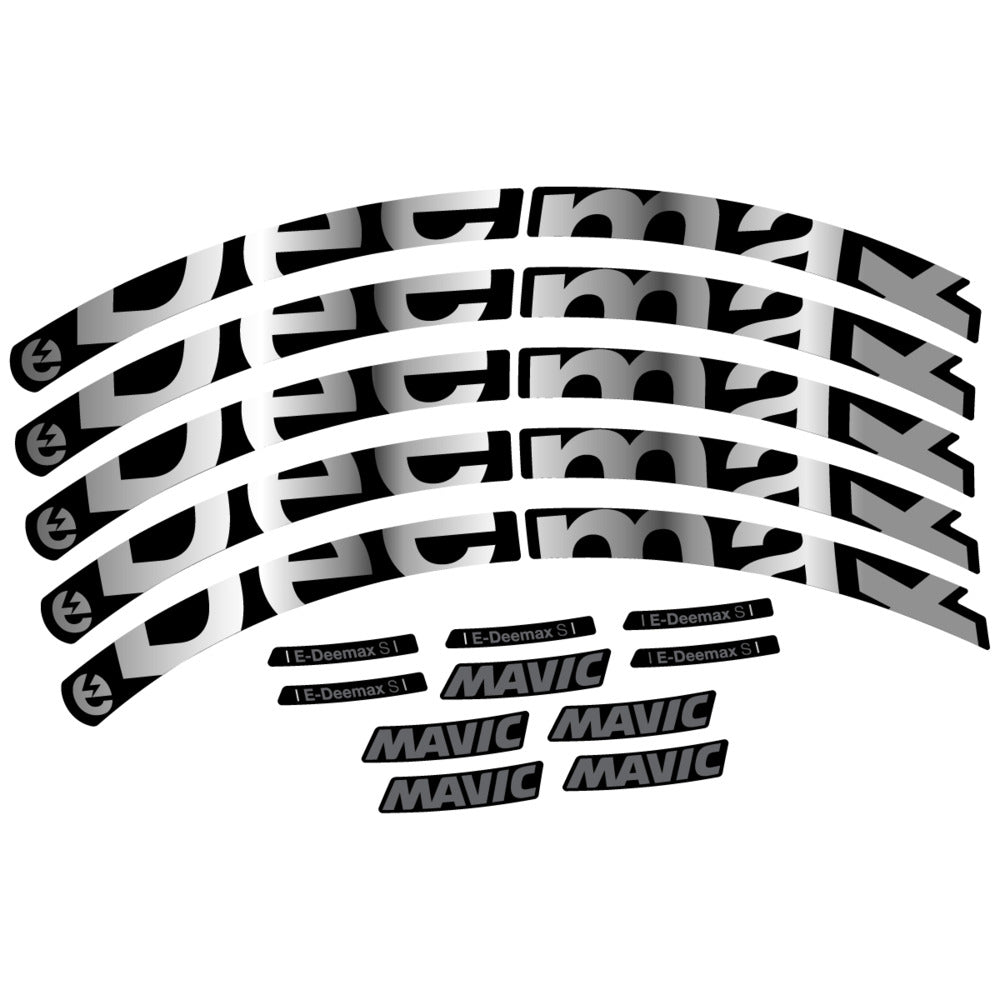 Stickers Compatible Decal Mavic E-Deemax S 2025 compatibles - Autocollants roue vélo VTT