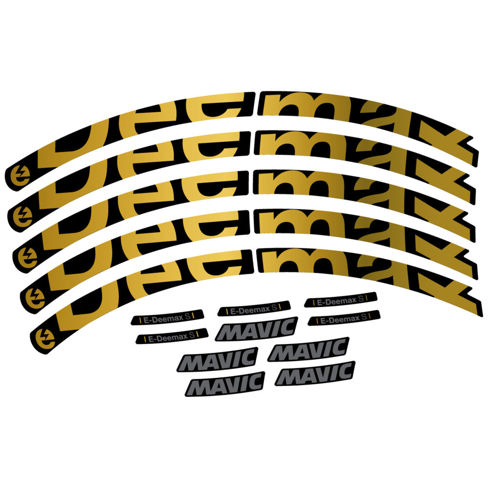 Stickers Compatible Decal Mavic E-Deemax S 2025 compatibles - Autocollants roue vélo VTT