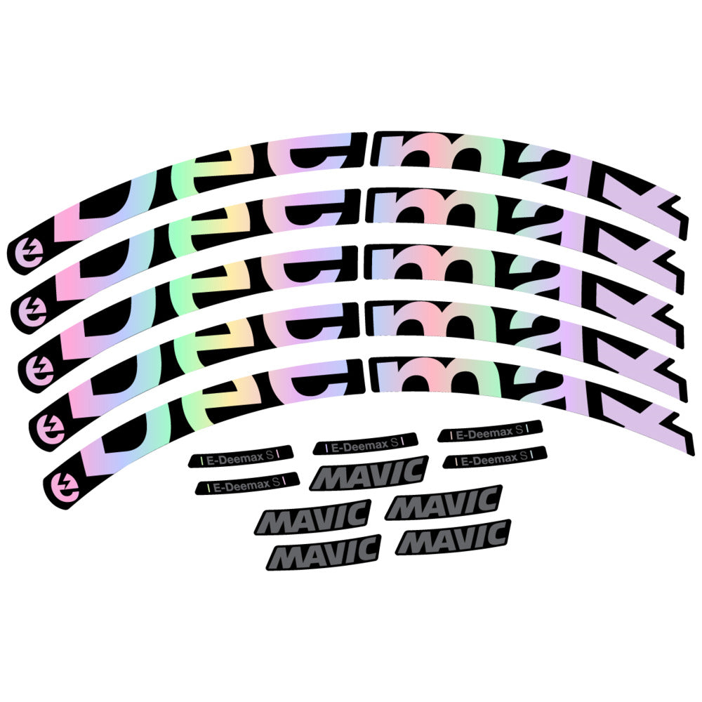 Stickers Compatible Decal Mavic E-Deemax S 2025 compatibles - Autocollants roue vélo VTT