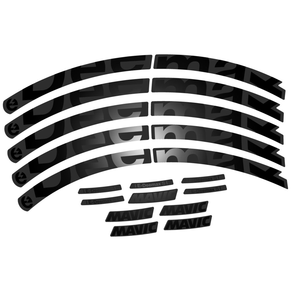 Stickers Compatible Decal Mavic E-Deemax S 2025 compatibles - Autocollants roue vélo VTT