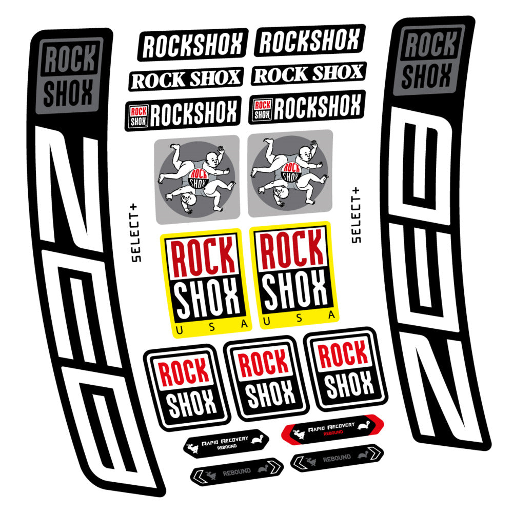 Stickers RockShox ZEB Select 2027 compatibles - Autocollants fourche VTT