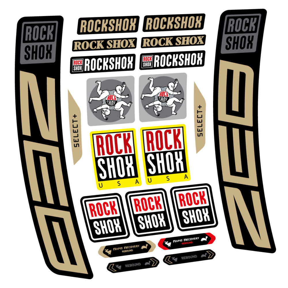 Stickers RockShox ZEB Select 2027 compatibles - Autocollants fourche VTT