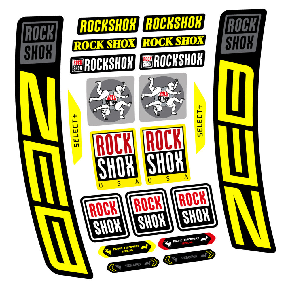 Stickers RockShox ZEB Select 2027 compatibles - Autocollants fourche VTT