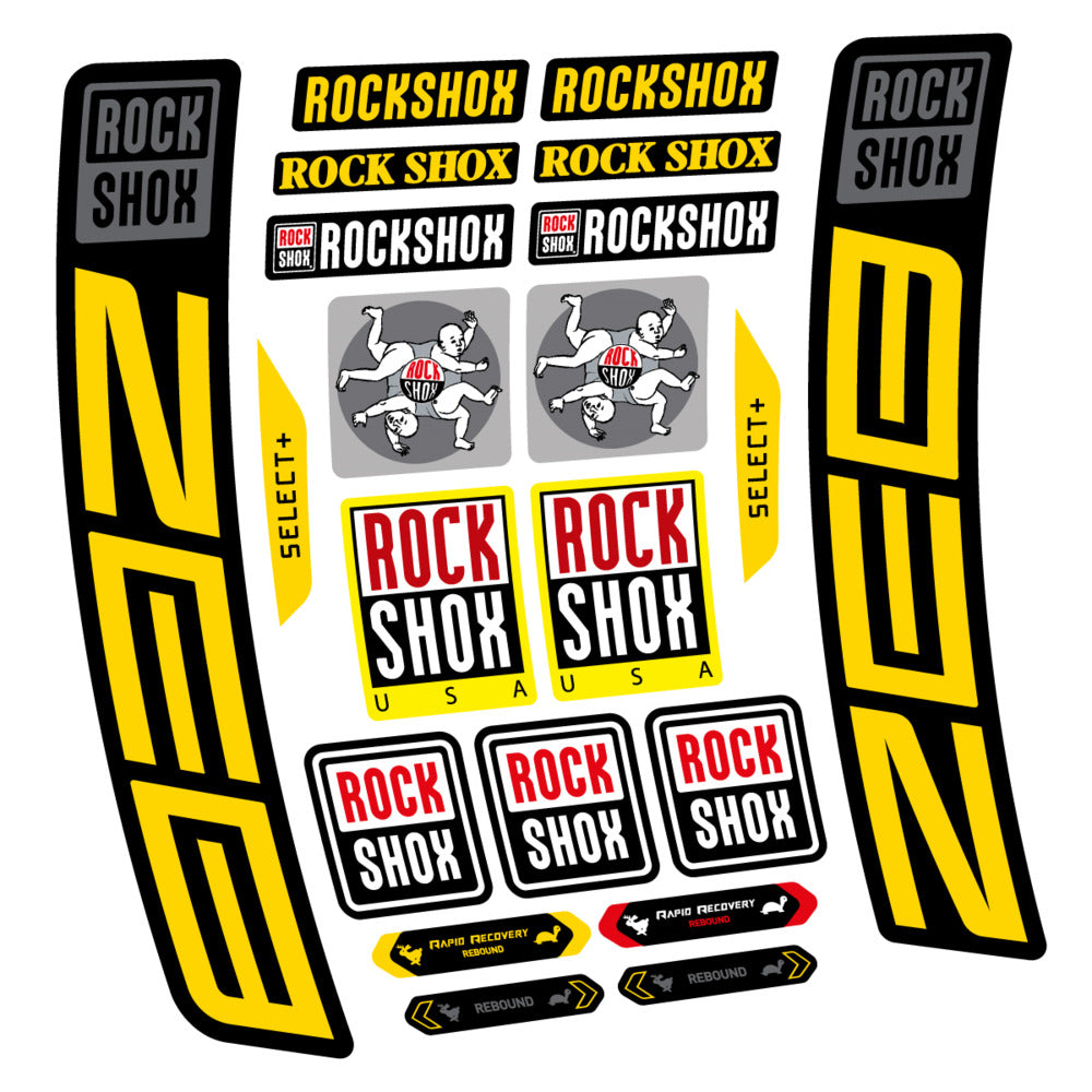 Stickers RockShox ZEB Select 2027 compatibles - Autocollants fourche VTT