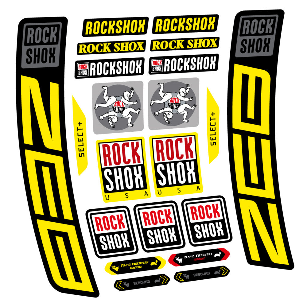 Stickers RockShox ZEB Select 2027 compatibles - Autocollants fourche VTT
