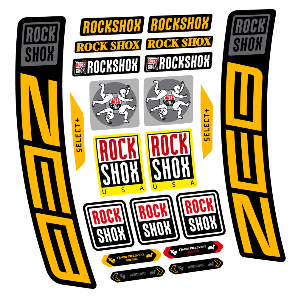 Stickers RockShox ZEB Select 2027 compatibles - Autocollants fourche VTT