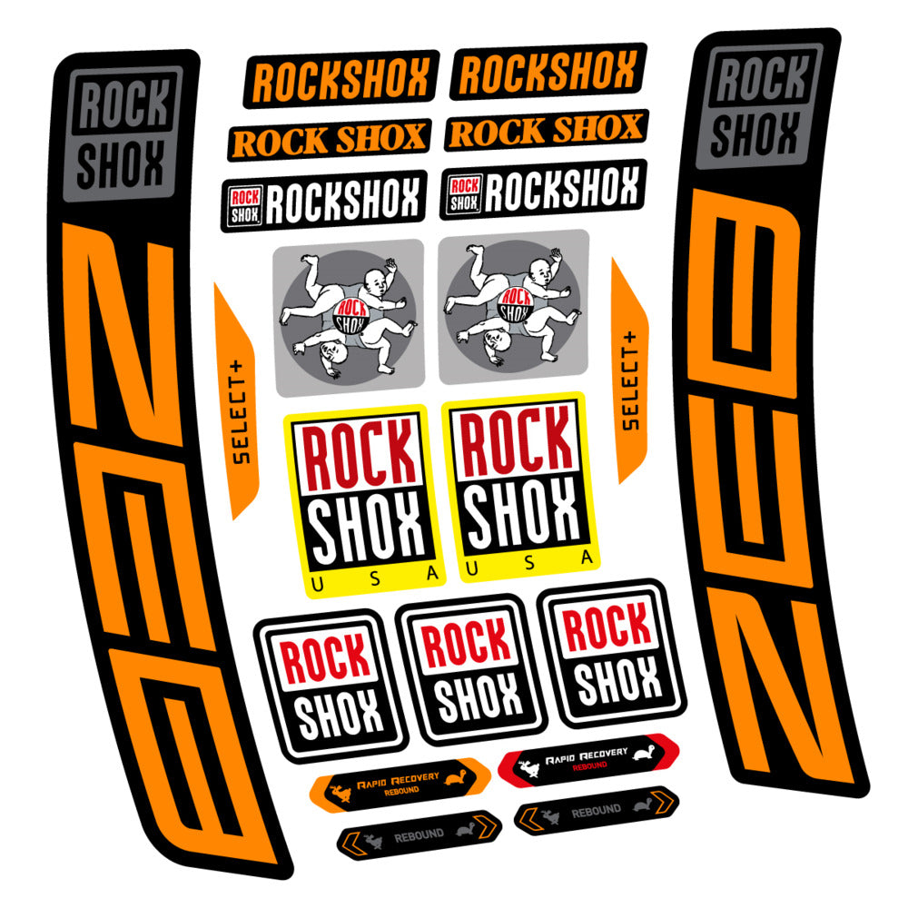 Stickers RockShox ZEB Select 2027 compatibles - Autocollants fourche VTT