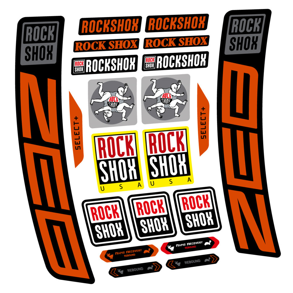 Stickers RockShox ZEB Select 2027 compatibles - Autocollants fourche VTT