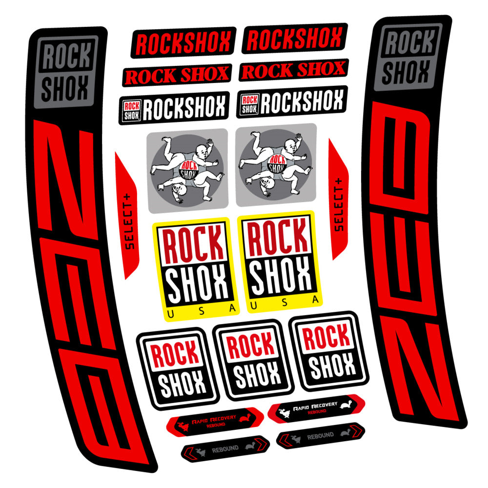 Stickers RockShox ZEB Select 2027 compatibles - Autocollants fourche VTT