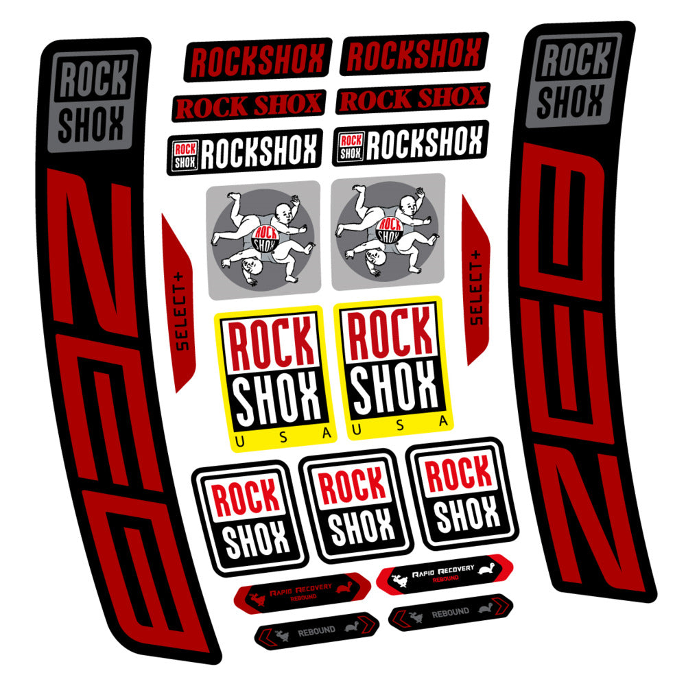 Stickers RockShox ZEB Select 2027 compatibles - Autocollants fourche VTT