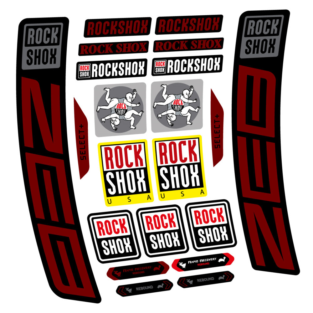 Stickers RockShox ZEB Select 2027 compatibles - Autocollants fourche VTT
