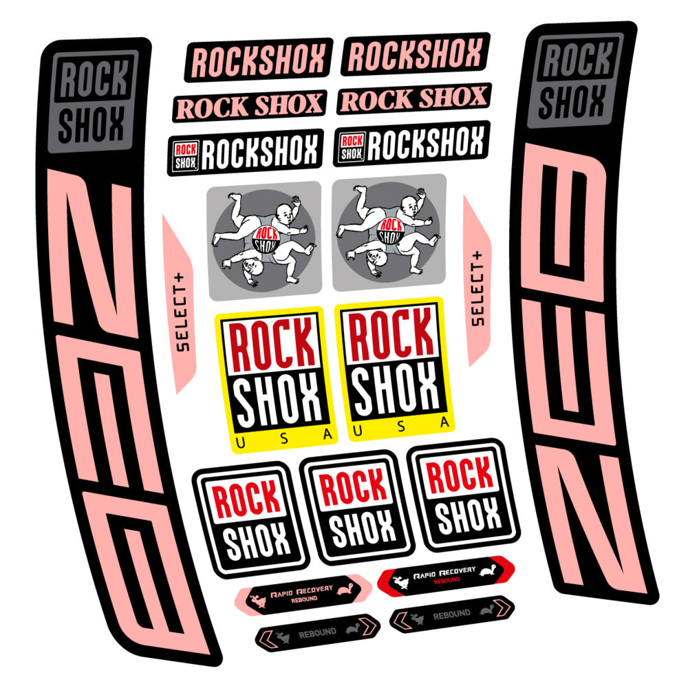 Stickers RockShox ZEB Select 2027 compatibles - Autocollants fourche VTT