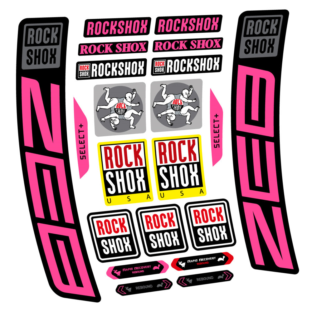 Stickers RockShox ZEB Select 2027 compatibles - Autocollants fourche VTT