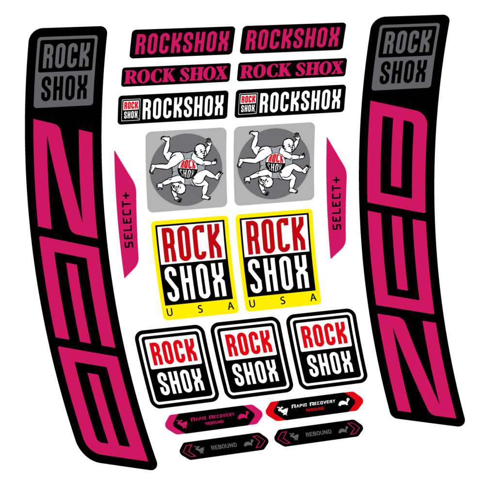 Stickers RockShox ZEB Select 2027 compatibles - Autocollants fourche VTT