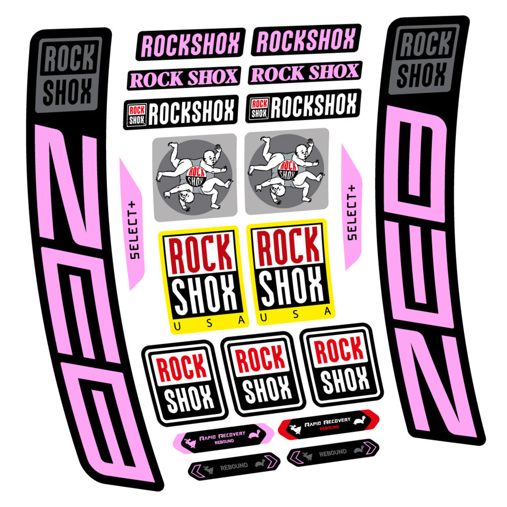 Stickers RockShox ZEB Select 2027 compatibles - Autocollants fourche VTT