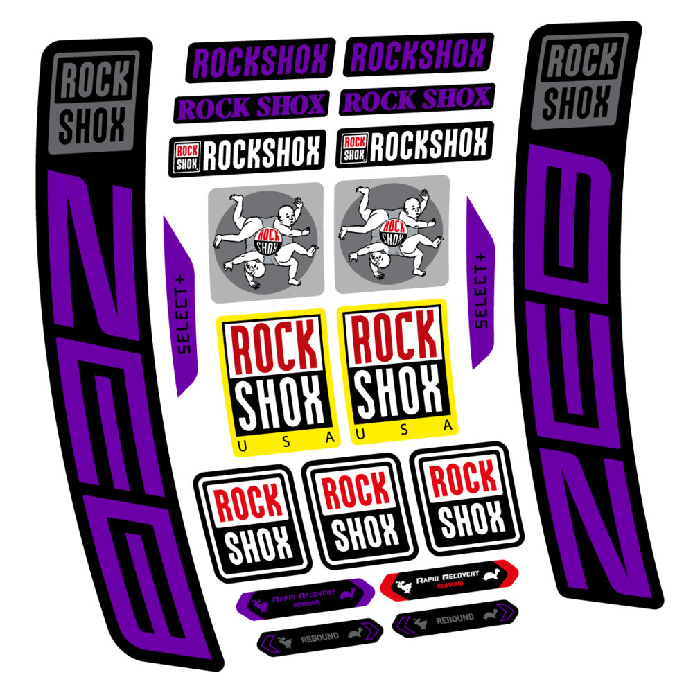 Stickers RockShox ZEB Select 2027 compatibles - Autocollants fourche VTT